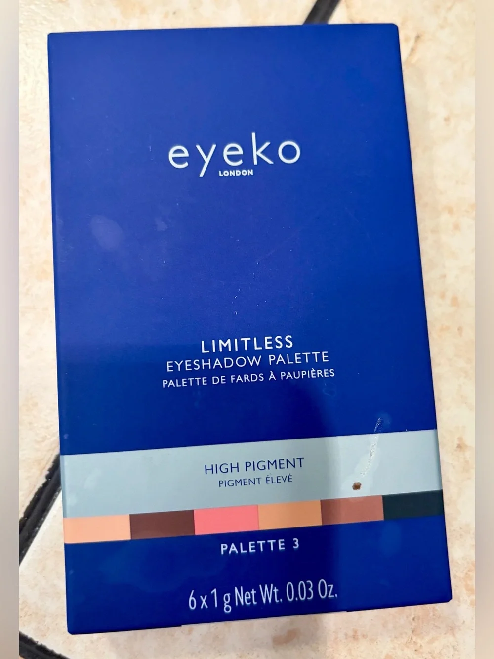 Eyeko London Limitless Eyeshadow Palette High Pigment 6 Beautiful Shades